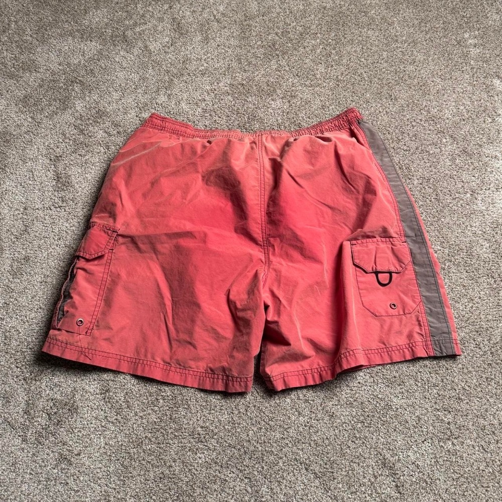 FADED RED PENMANS SWIM SHORTS